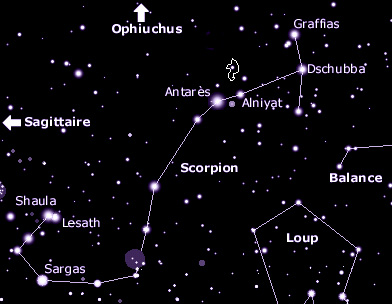 constellation du scorpion